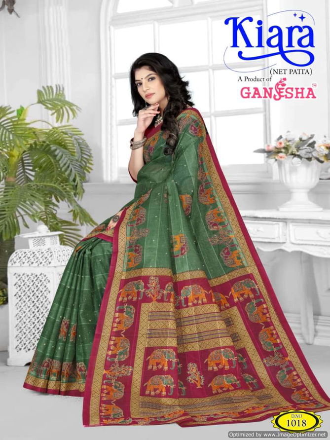 Kiara Vol 1 By Ganesha Heavy Cotton Printed Sarees Wholesale Suppliers In Mumbai